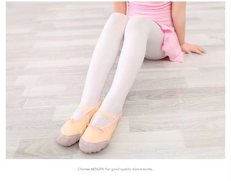 兒童舞蹈襪連褲襪子女孩春夏款白色兒童打底褲六一表演練功舞蹈襪~特價