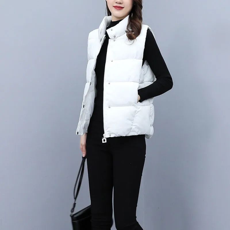 Vest women's  new style foreign fashion fashion vest women's outerwear all-match light autumn and winter warm waistcoat