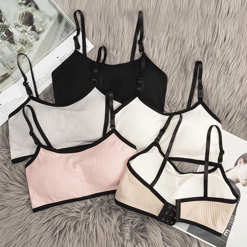 Development period underwear female students junior high school students adolescence wrapped chest small vest high school girls no steel ring bra thin section