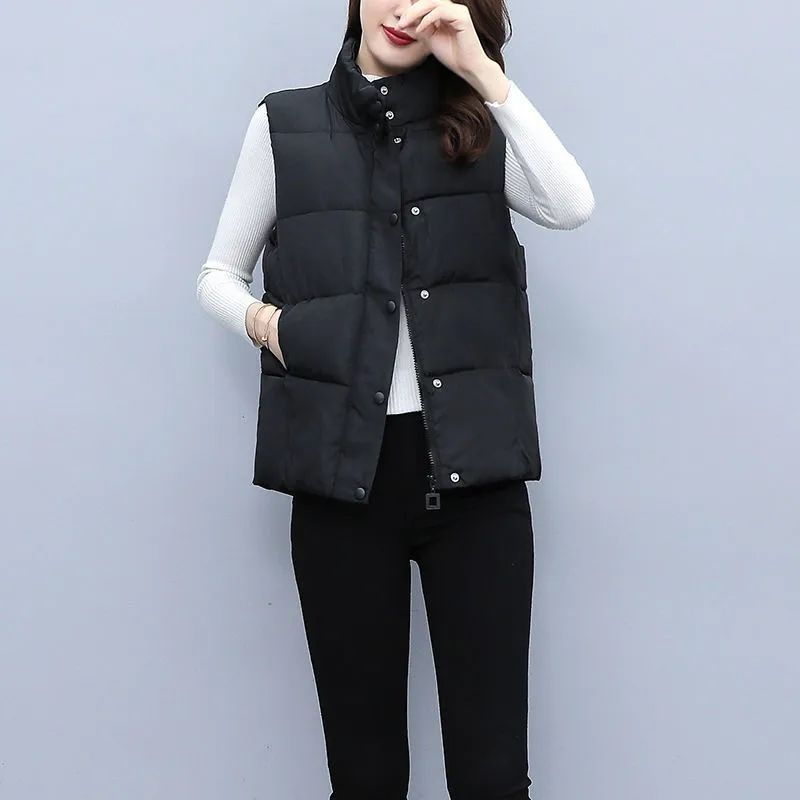 Vest women's  new style foreign fashion fashion vest women's outerwear all-match light autumn and winter warm waistcoat