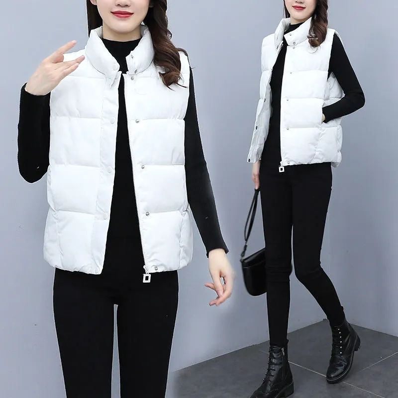 Vest women's  new style foreign fashion fashion vest women's outerwear all-match light autumn and winter warm waistcoat