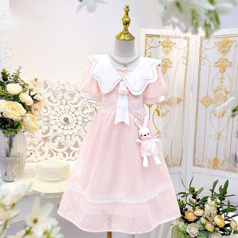 女童連衣裙夏裝2023新款小女孩洋氣裙子夏季女寶寶兒童仙女公主裙
