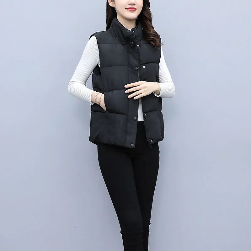 Vest women's  new style foreign fashion fashion vest women's outerwear all-match light autumn and winter warm waistcoat