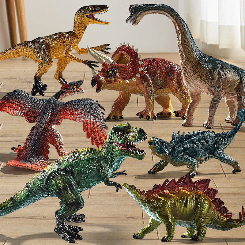 儿童恐龙玩具套装仿真动物超大号塑胶模型迅猛龙小孩子霸王龙男孩