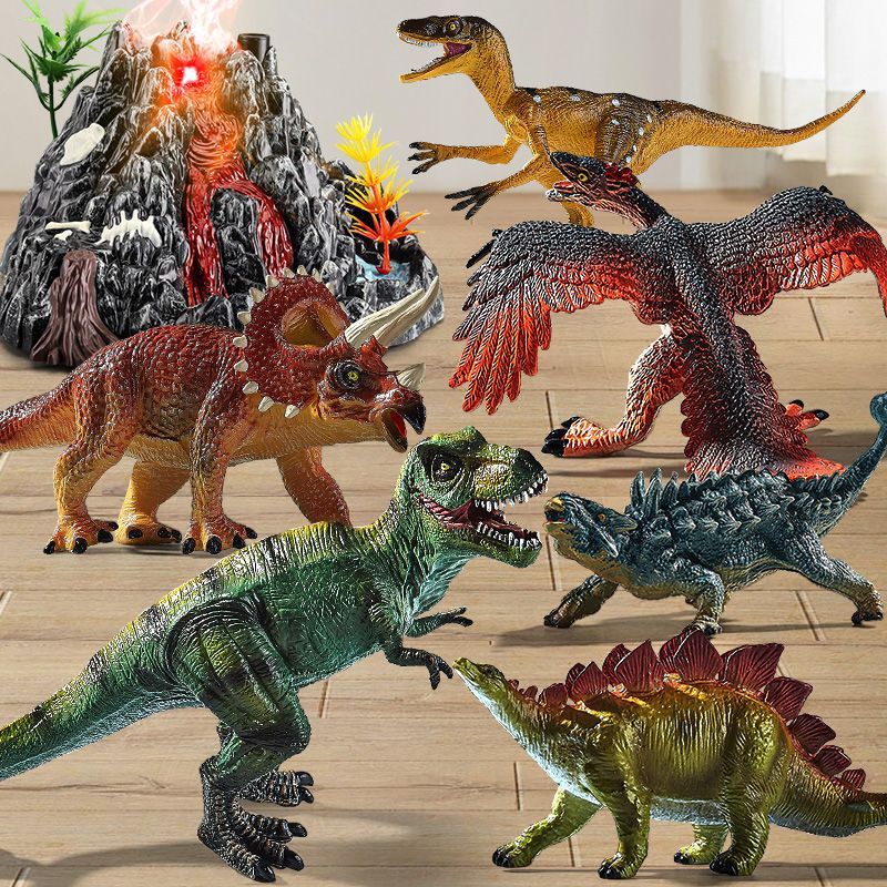儿童恐龙玩具套装仿真动物超大号塑胶模型迅猛龙小孩子霸王龙男孩