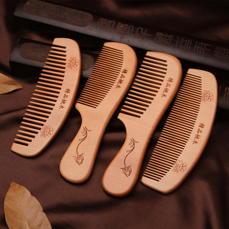 家用木头梳子梳男女通用款木质梳头用理发用品木梳子化妆梳子便携