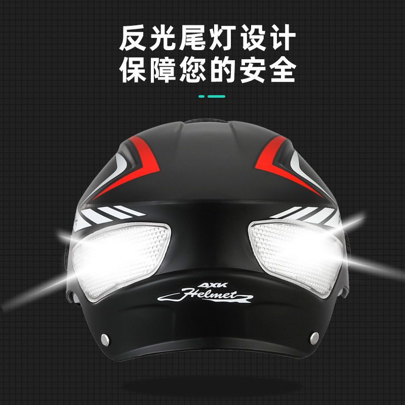 High-quality double-mirror electric battery car helmet men and women summer sun protection cute four seasons universal half-helmet helmet