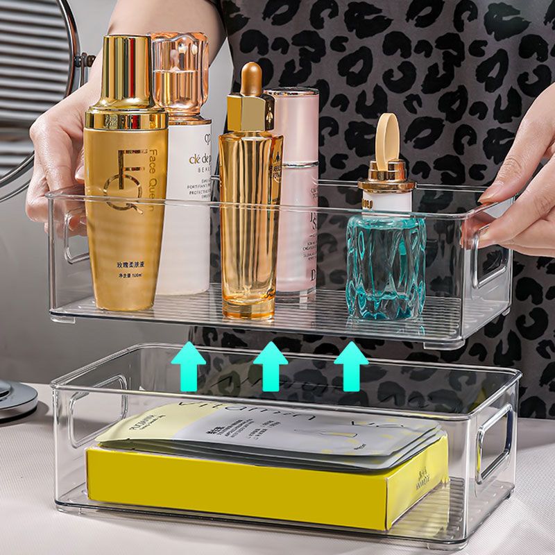 化妆品收纳盒亚克力桌面香水置物架高级摆放架展示架储物架高颜值