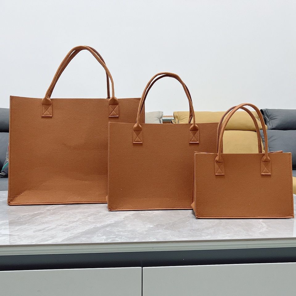 Felt Bag Shopping Bag Travel Thickened Portable Felt Autumn And Winter All-Match Large-Capacity Women'S Bag Shoulder