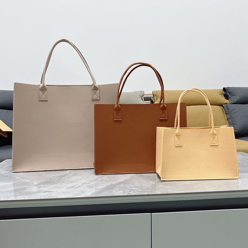 Felt Bag Shopping Bag Travel Thickened Portable Felt Autumn And Winter All-Match Large-Capacity Women'S Bag Shoulder