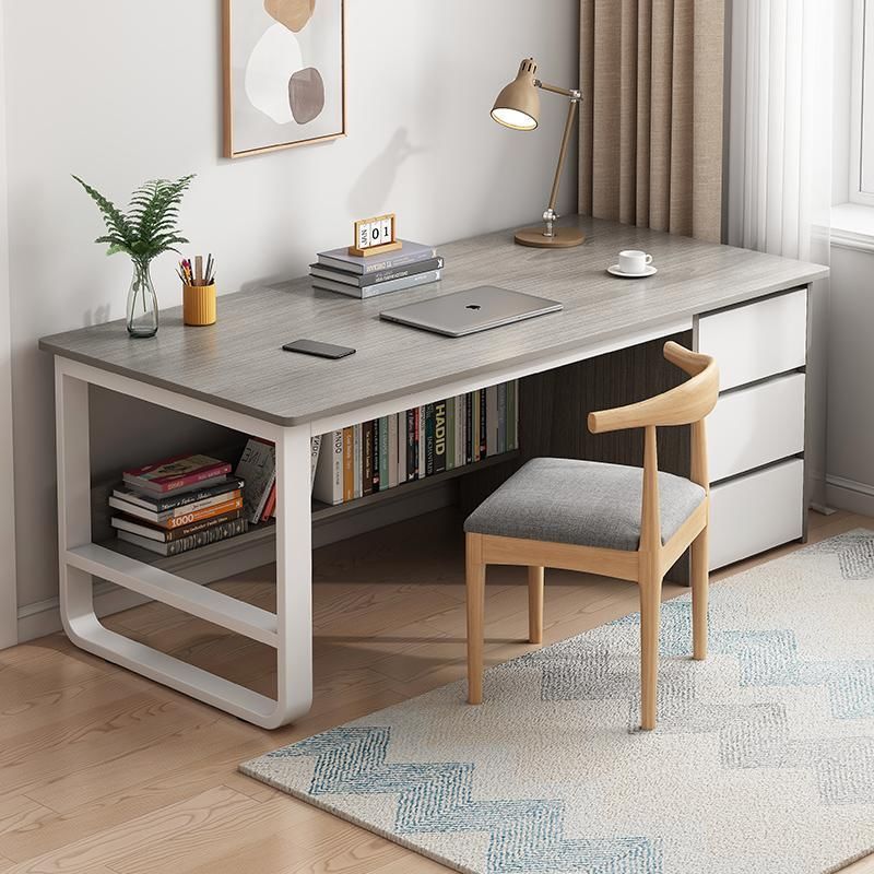 电脑桌台式家用现代简约办公桌带抽屉书桌椅组合卧室学生学习桌子