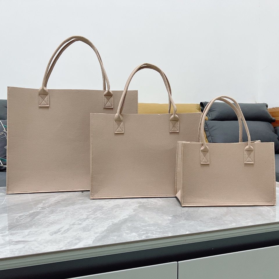 Felt Bag Shopping Bag Travel Thickened Portable Felt Autumn And Winter All-Match Large-Capacity Women'S Bag Shoulder