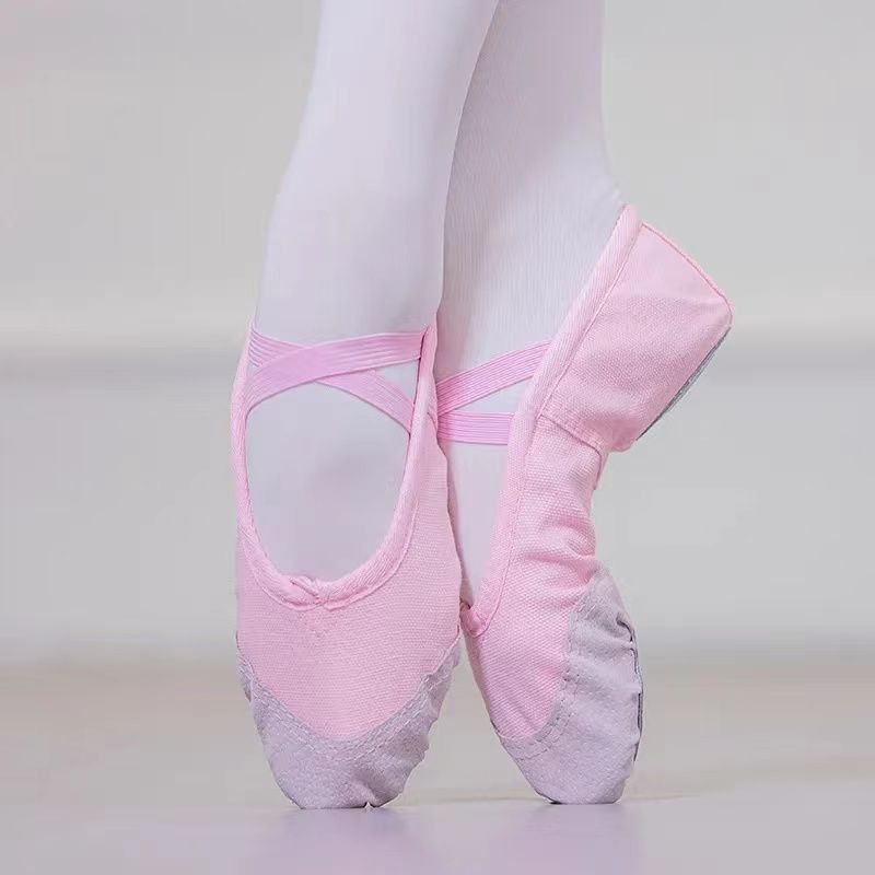 舞蹈鞋儿童舞蹈鞋芭蕾舞蹈鞋猫爪鞋舞蹈鞋专业免系带软底舞蹈女鞋