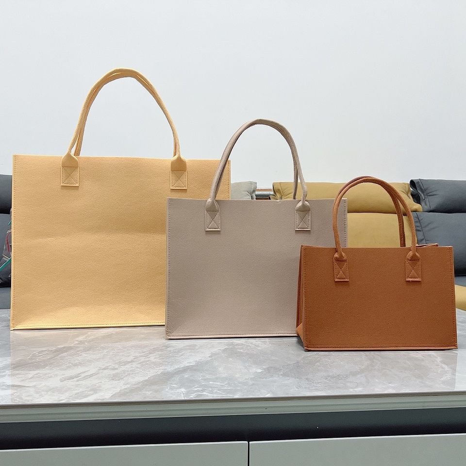 Felt Bag Shopping Bag Travel Thickened Portable Felt Autumn And Winter All-Match Large-Capacity Women'S Bag Shoulder