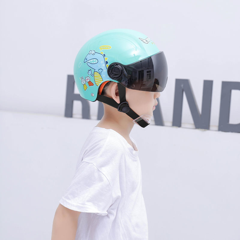 儿童头盔男孩女孩电动车安全盔安全帽防晒宝宝电瓶车小孩夏季半盔