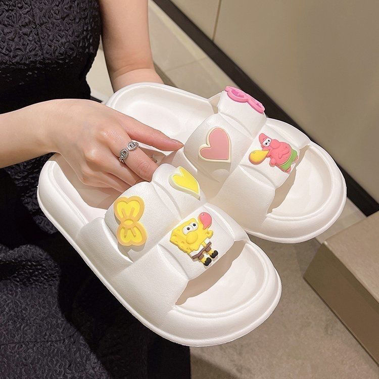 減齡童趣拖鞋女外穿派大星涼拖女夏季外穿踩屎感可濕水厚底涼鞋