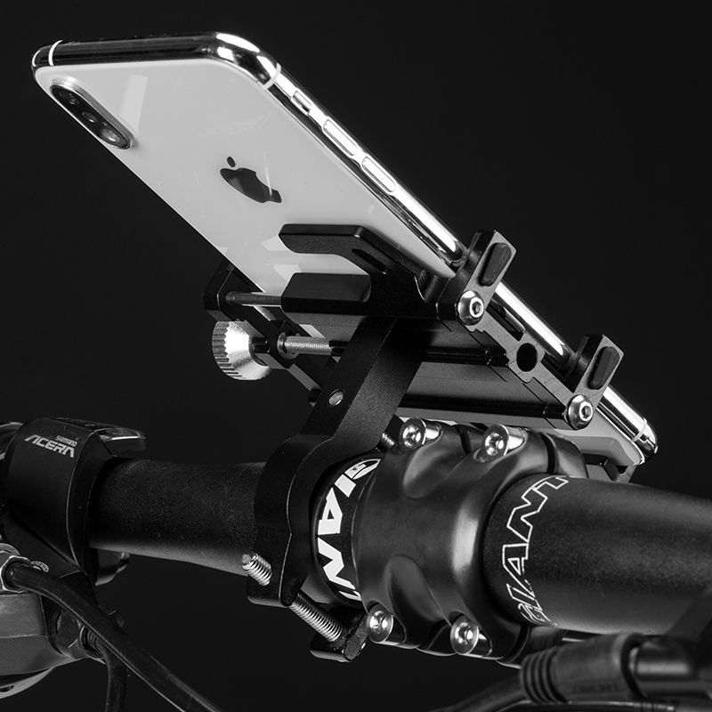 铝合金自行车手机架电动车摩托车外卖导航支架固定夹骑行防抖支架