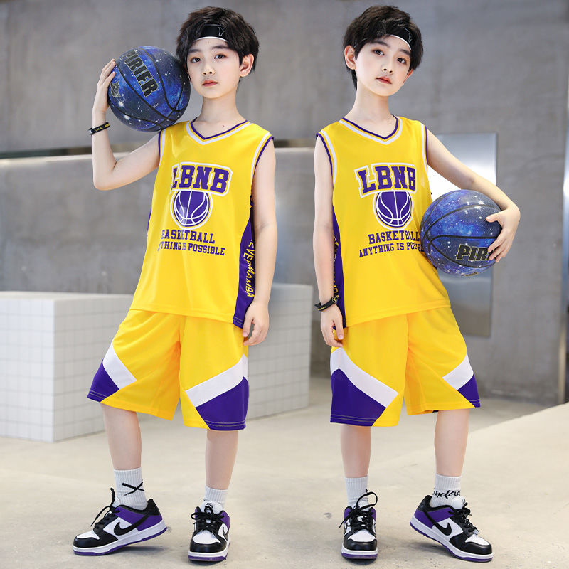 男童夏装新款篮球服套装中大童儿童速干篮球衣男孩学生篮球服