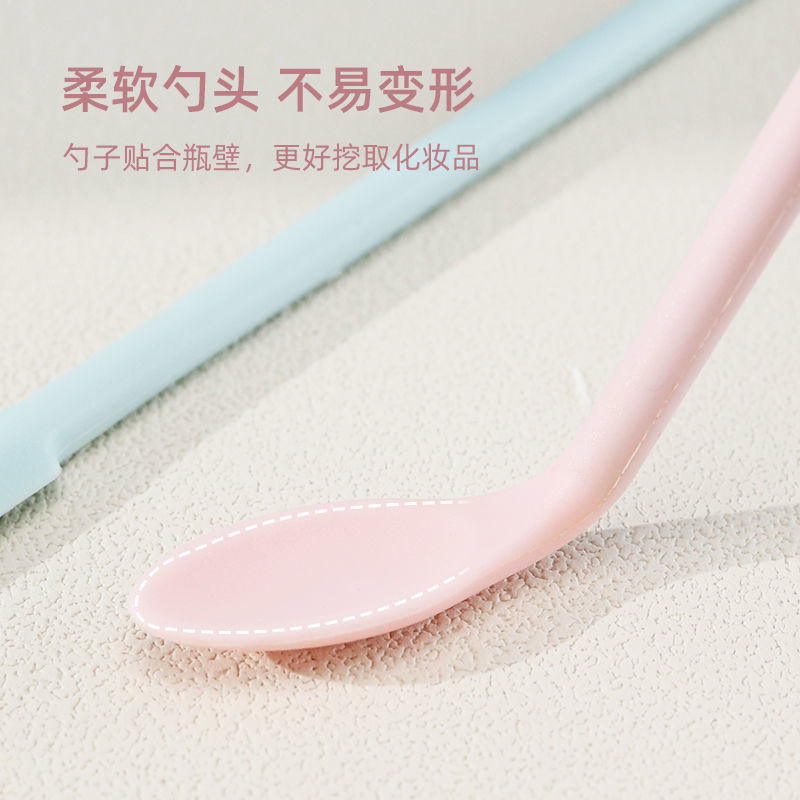 Brainbow Cosmetic Digging Spoon Lighting Bottle Artifact Lotion Cream Bottle Wall Residual Silicone Digging Spoon Cleaning Tool