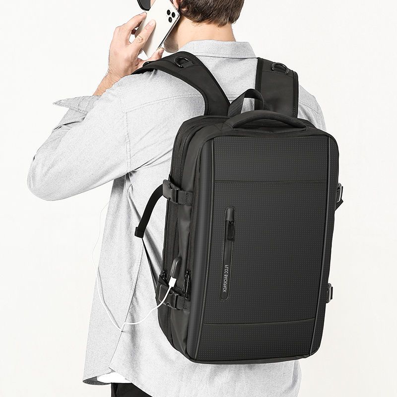 背包男士双肩包大容量休闲商务旅行出差笔记小型15点6寸14电脑包