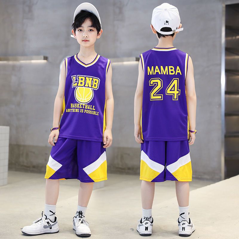 男童夏装新款篮球服套装中大童儿童速干篮球衣男孩学生篮球服