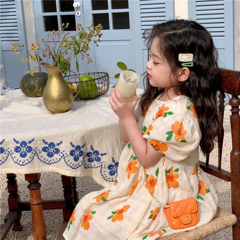 女童連衣裙夏裝薄款2023新款洋氣小童公主裙兒童童裝夏季女孩裙子