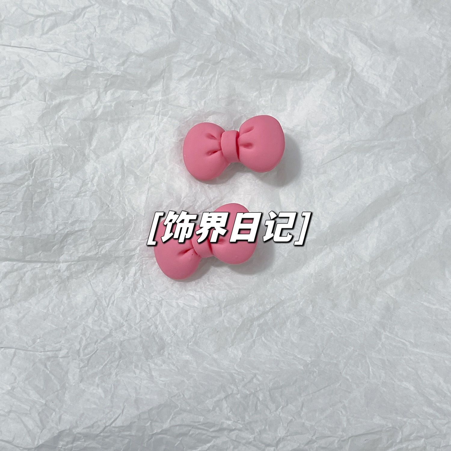 5个装粉色蝴蝶结发夹网红碎发刘海前额边夹可爱甜美小号鸭嘴发卡
