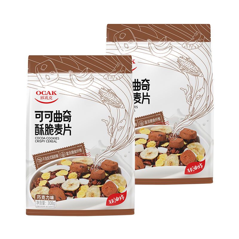 308克可可曲奇酥脆麦片*2