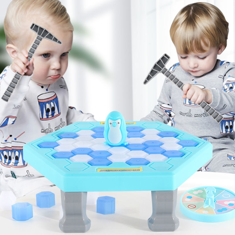 敲冰块拯救小企鹅破冰逻辑玩具抖音儿童砸打益智思维训练亲子游戏