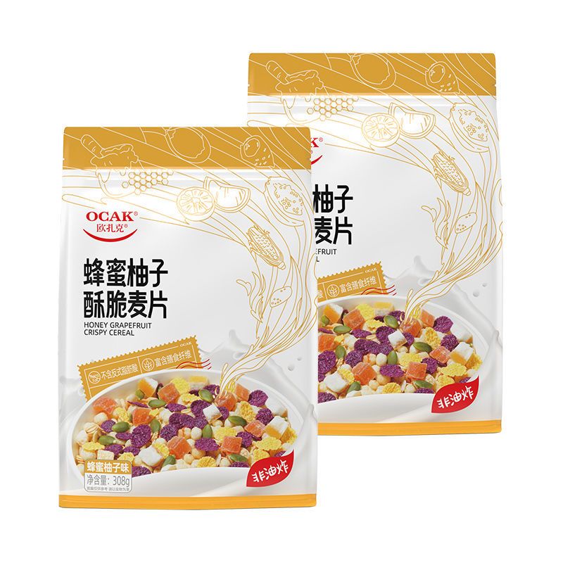 308克蜂蜜柚子酥脆麦片*2