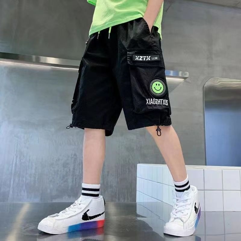 Summer boy's tooling shorts, boys' and children's quick-drying five-point pants, middle and big children's thin pants, casual children's sports pants