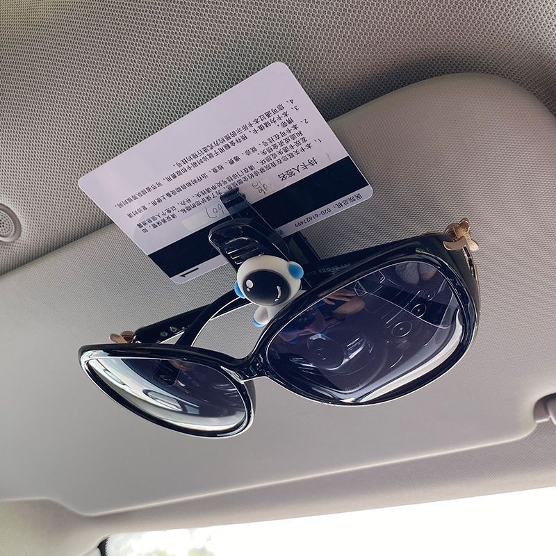 车内车载眼镜夹多功能眼镜架遮阳板收纳挂式眼镜夹2022新款