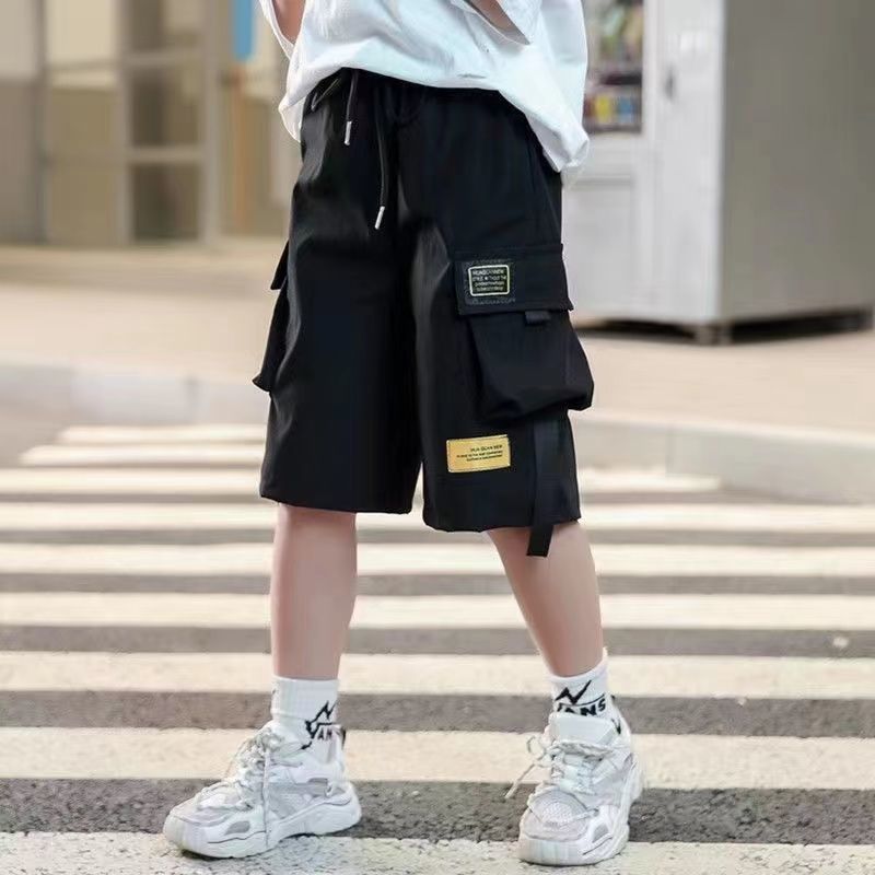 Summer boy's tooling shorts, boys' and children's quick-drying five-point pants, middle and big children's thin pants, casual children's sports pants