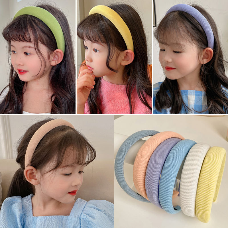 Candy-colored children's hairbands in summer, do not hurt hair, girls and princess super fairy non-slip hair pressure wash face hairpins headband hair accessories