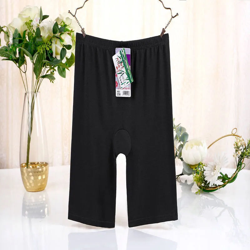 2 packs of safety pants women's anti-light summer thin black five-point shorts safety pants fat mm large size leggings