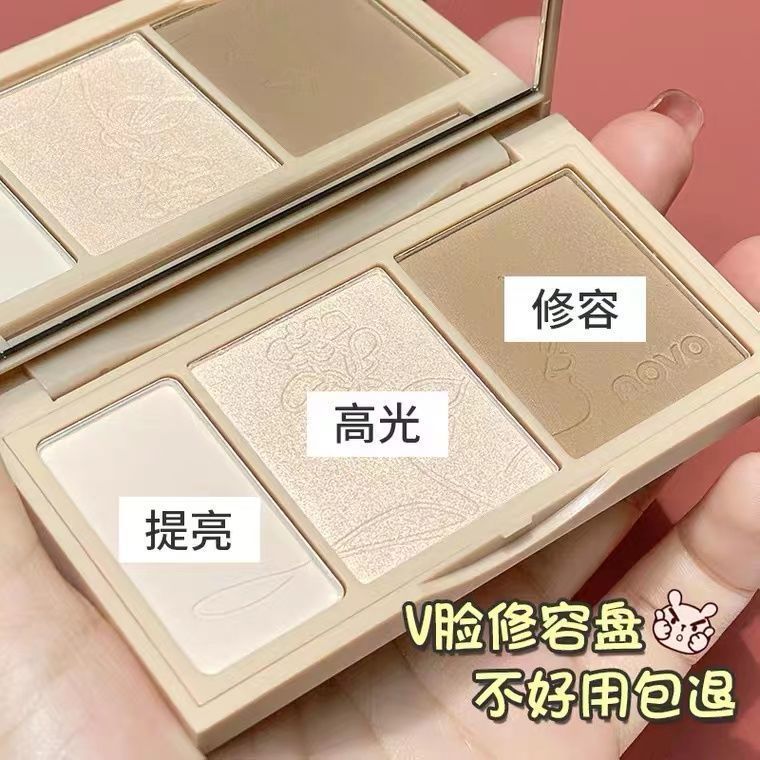 NOVO修容高光鼻影陰影一體盤化妝品持久不掉色ins平價新手學生款