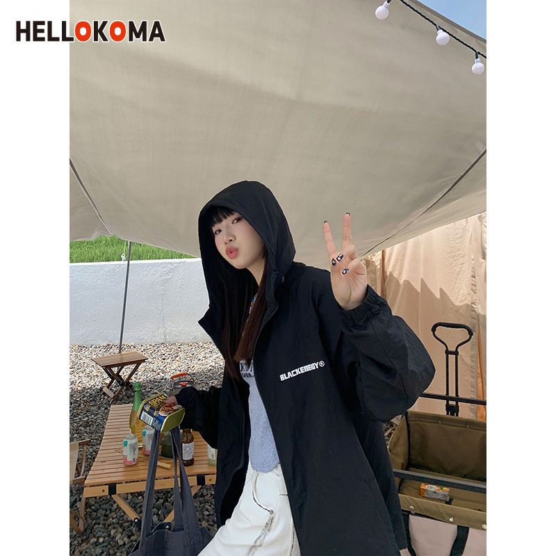 HELLO KOMA ice silk sunscreen 2022 new women's UV protection young and beautiful summer thin jacket