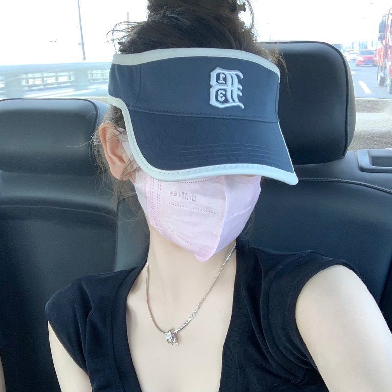 Sports empty top~summer topless baseball cap sunshade running sun hat sun protection casual outdoor ponytail hat color matching