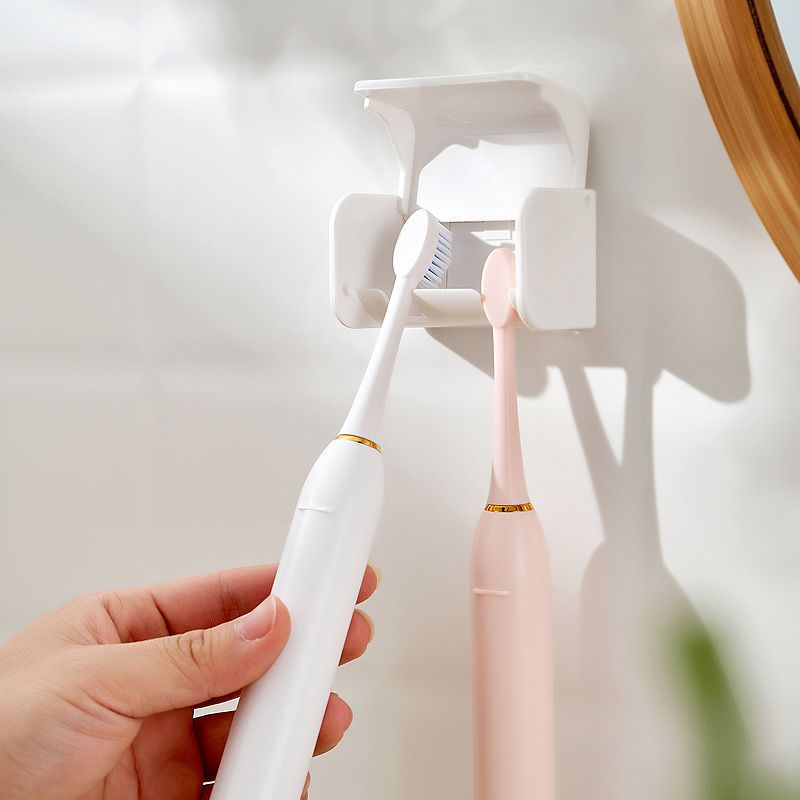 壁挂式电动牙刷置物架免打孔牙膏牙刷收纳架卫生间收纳悬挂置物架