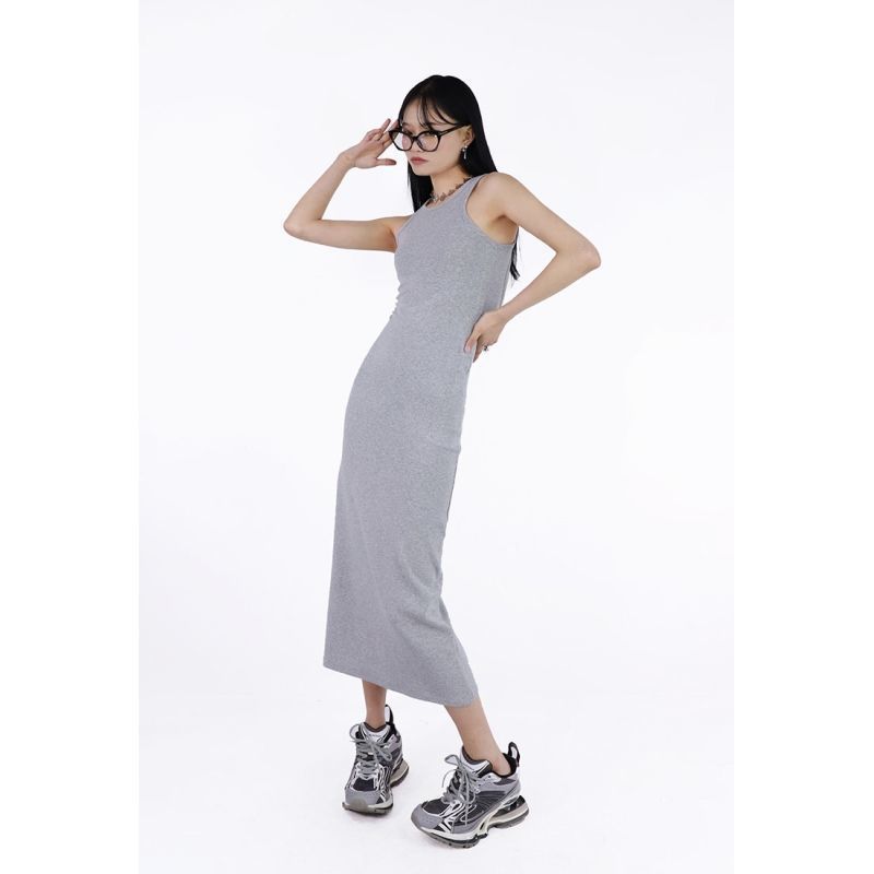 Niche design sexy pure desire wind hanging neck vest dress summer new mid-length bag hip skirt women's ins