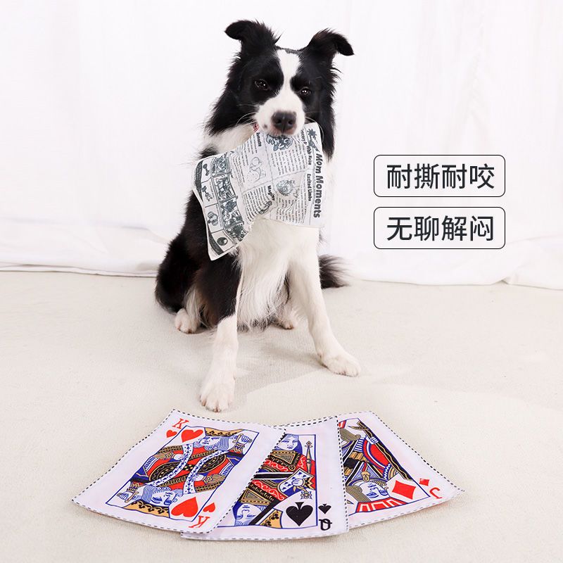 Pet dog ringing paper sounding toy newspaper poker bite-resistant grinding teeth Ke Jinmao Labrador medium and large dogs
