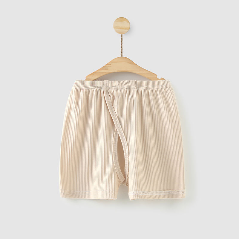 Baby shorts open file pants boneless modal summer thin section outerwear pants men and women baby fork pants summer clothes