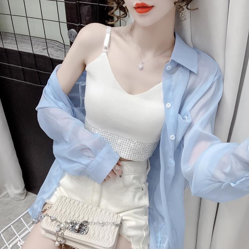 Sunscreen clothing women's summer light and thin jacket  new cardigan ice silk chiffon shirt anti-ultraviolet breathable top