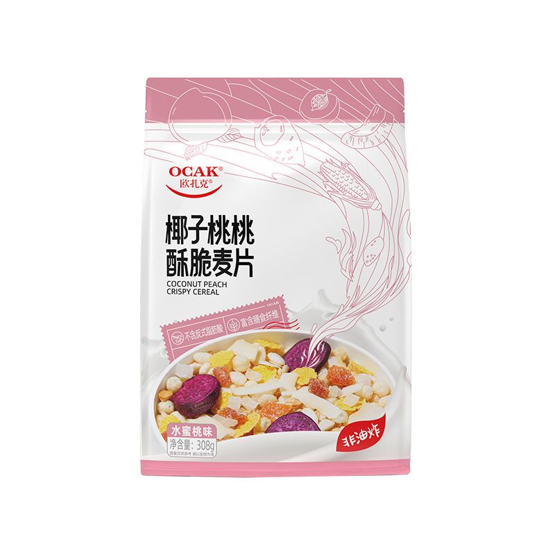 308克椰子桃桃酥脆麦片