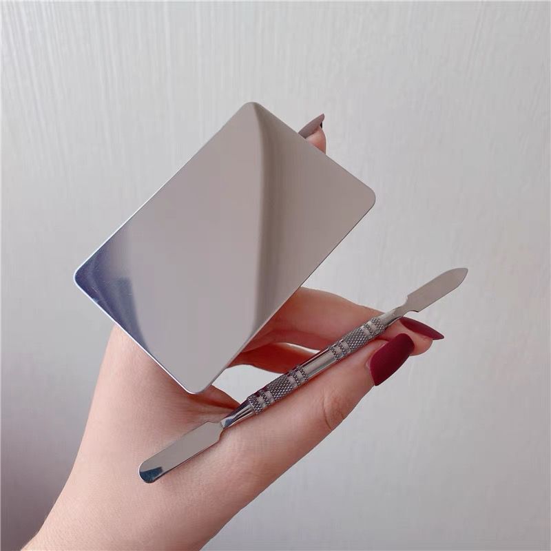 High-looking manicure tools, Japanese mirror ring palette, color painting, light therapy nail polish, easy to clean
