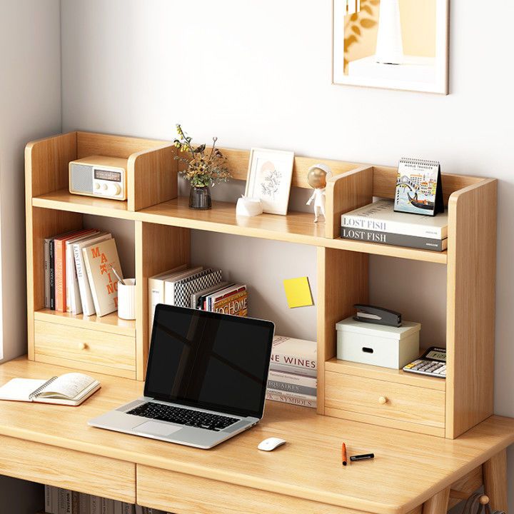 桌上书架桌面置物架学生卧室多层储物架简易小书柜办公桌上收纳架