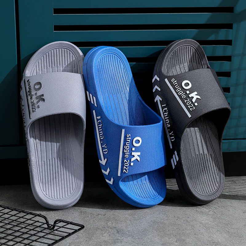 Slippers men's outer wear summer sports outdoor trend home men's non-slip large size home beach men's sandals and slippers
