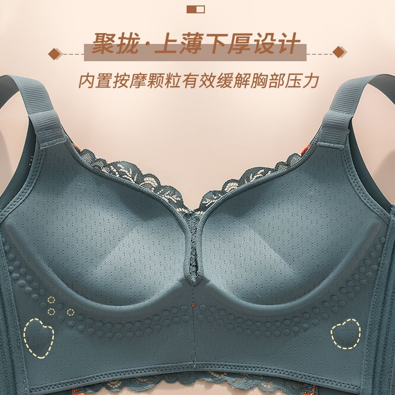 Underwear women's small breasts gather to lift the breasts to show big breathable no steel ring to close the breasts and support the anti-sagging adjustment bra set