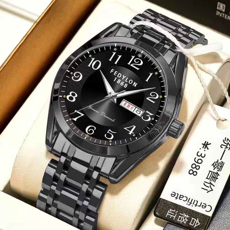 瑞士新款名牌进口全自动机械手表男时尚商务经典夜光防水腕表