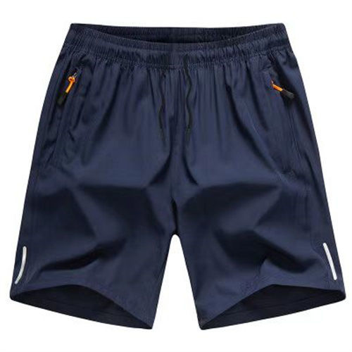 Summer ice silk sports five-point pants large size shorts men's loose breathable beach pants quick-drying casual shorts men's trendy pants